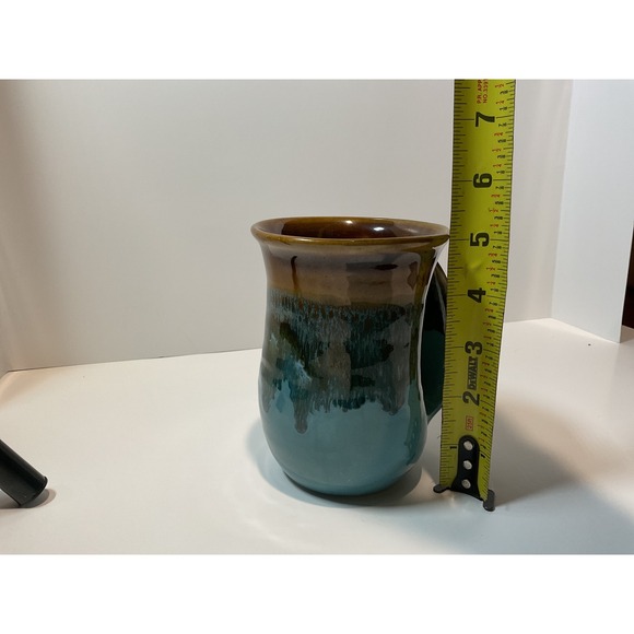 Handmade Ceramic Mug Unique Glaze Earth Tones 2008 Neher Studio Pottery - Picture 5 of 7